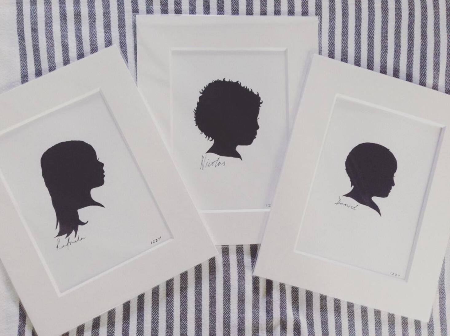 Untitled Silhouettes of three brothers